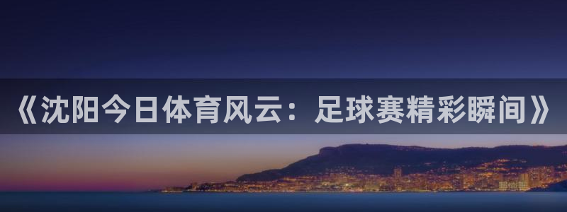 《沈阳今日体育风云：足球赛精彩瞬间》