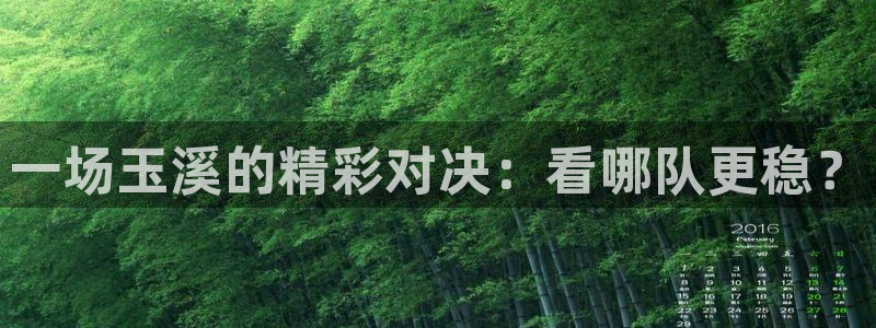  一场玉溪的精彩对决：看哪队更稳？