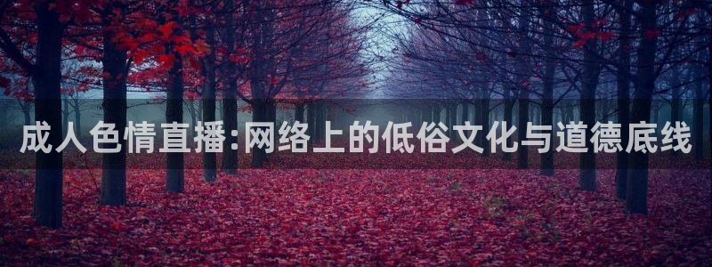 下载玩球直播：成人色情直播:网络上的低俗文化与道德底线